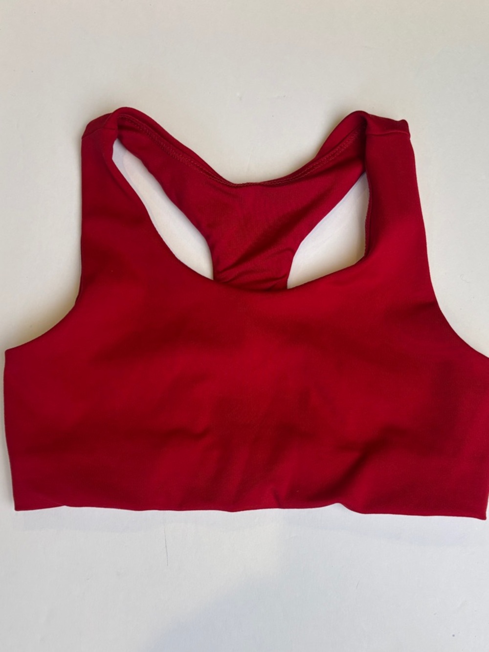DSG Girls Small 8/9 Red Racerback Athletic Sports Bra